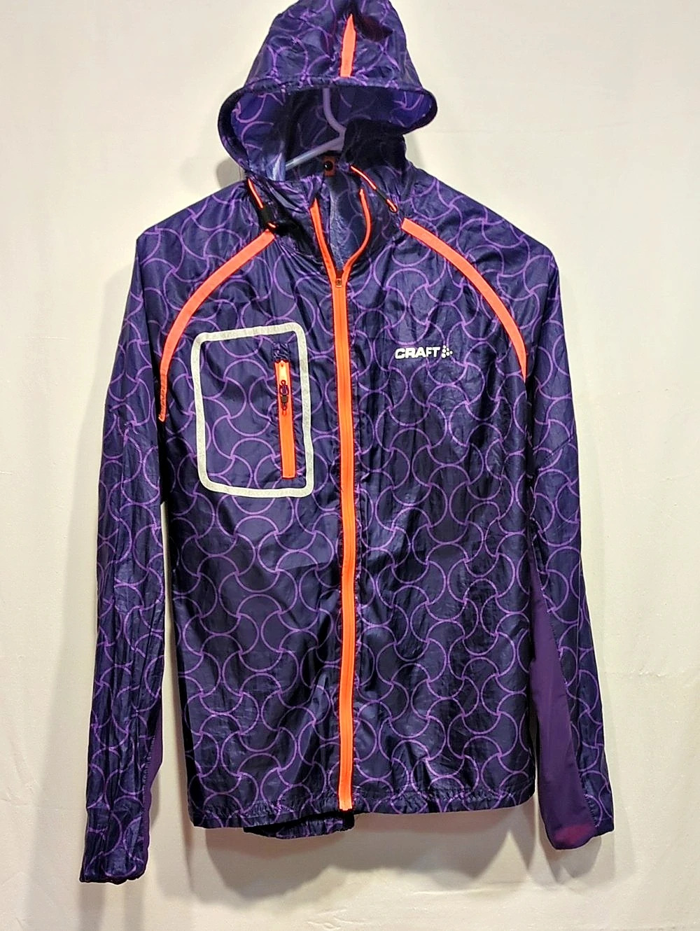 Craft Women's Patterned Running Jacket Size Medium